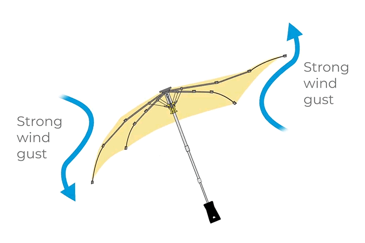 Umbrella Encounter Wind Animation
